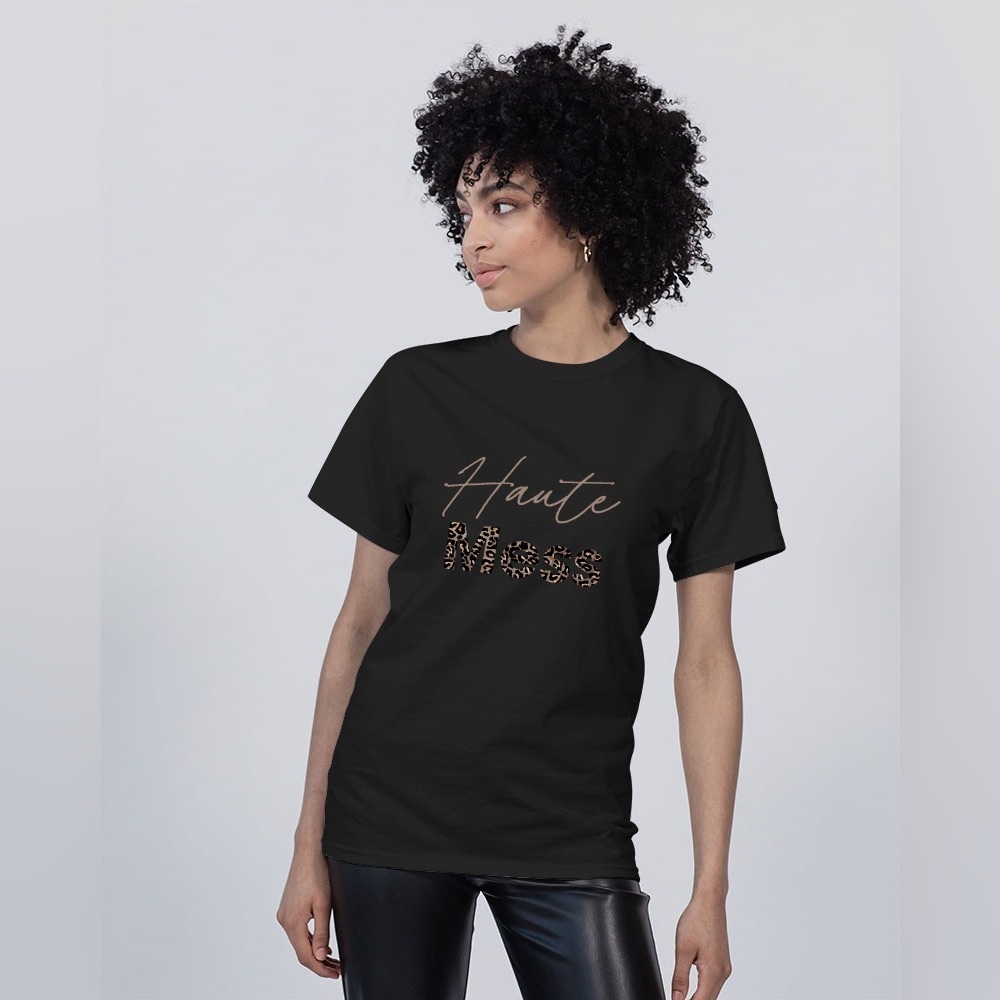Haute Mess Relaxed Fit Tee Yoga Bitch x Champion NWT